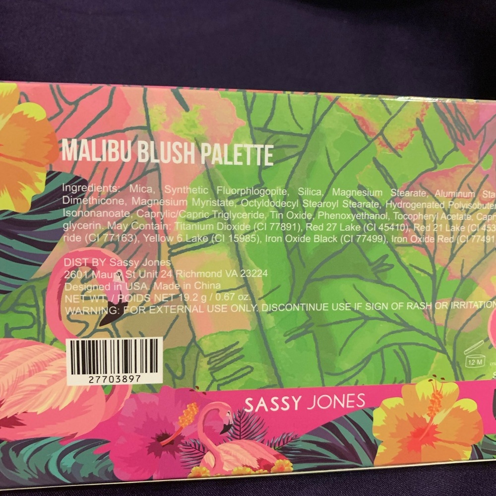Sassy Jones Malibu Blush Palette - Brand New! - Picture 8 of 9